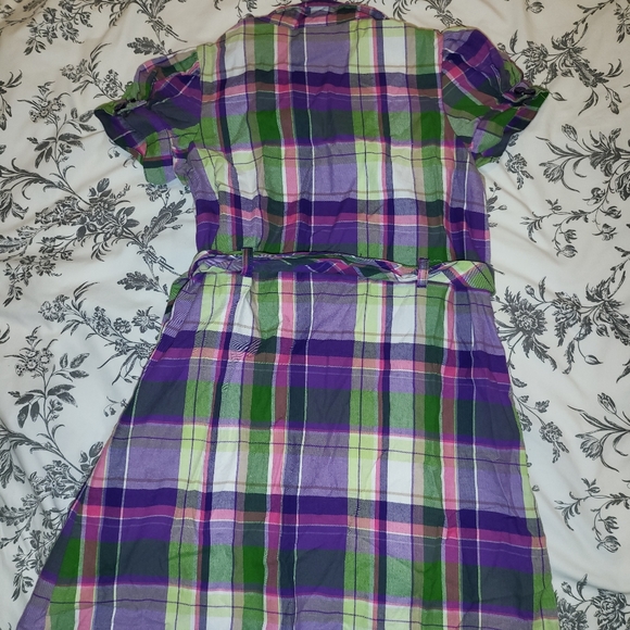 Gymboree Plaid Button Down Dress - size 6 - Picture 3 of 3
